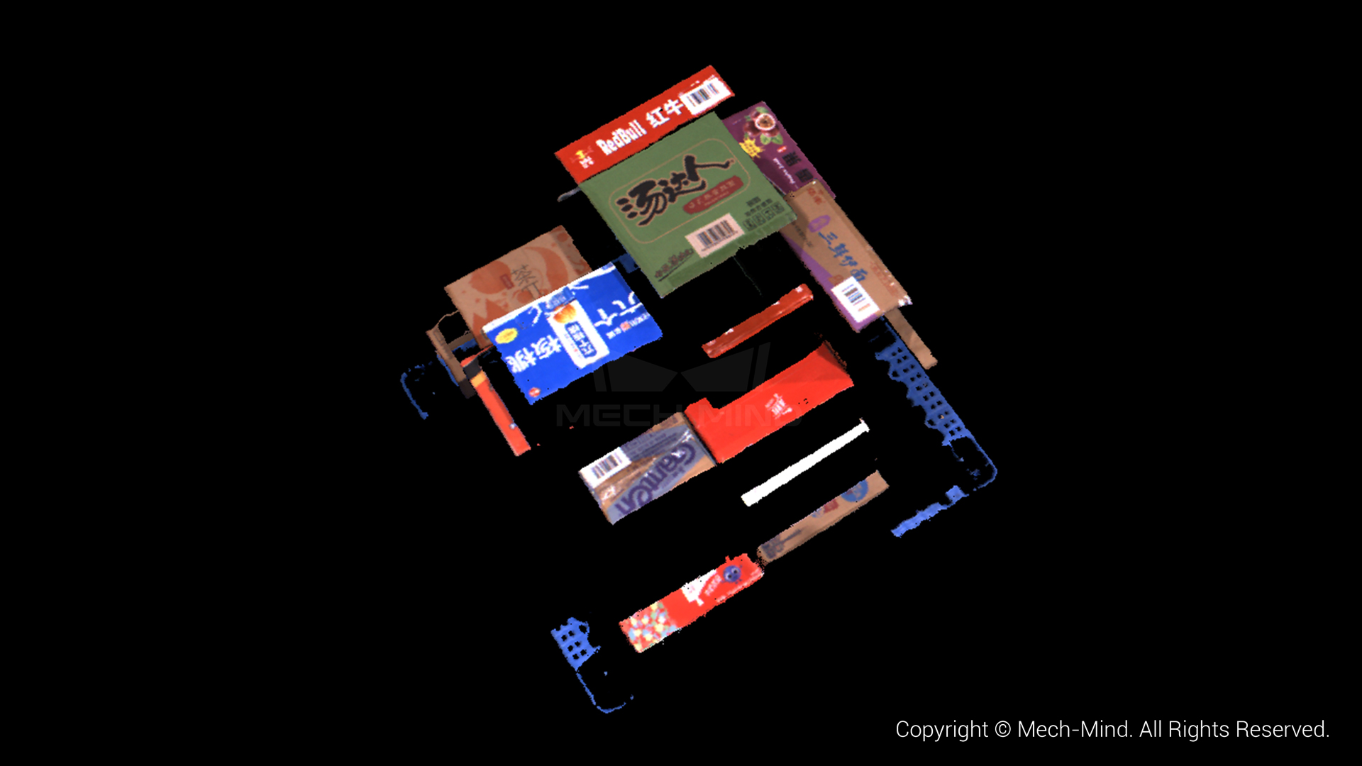 物流搬運場景3D相機Mech-Eye DEEP全新升級，超大視野、超大景深、抗環境光性能優異